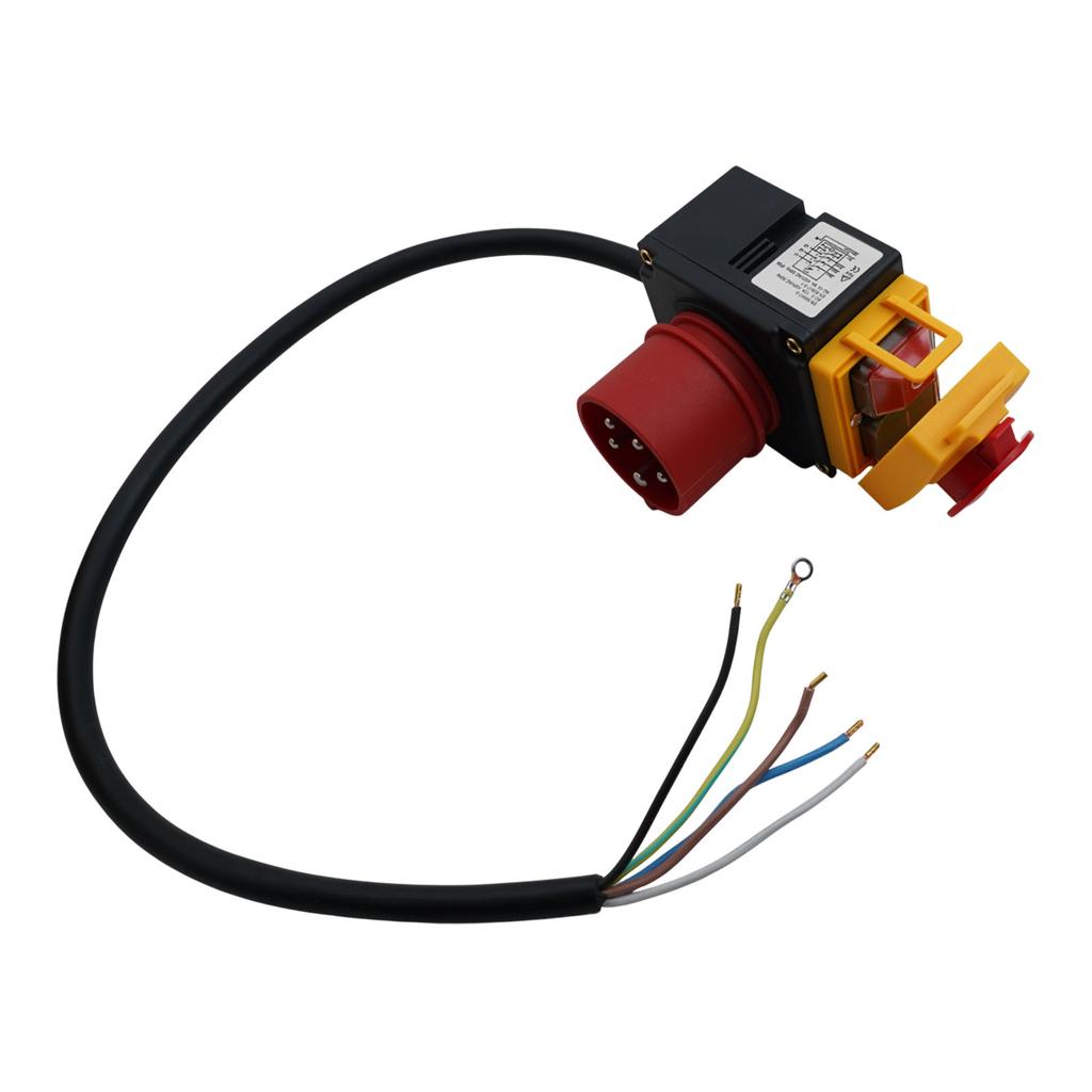 For Industrial Machines Device Switch Undervoltage Release IP54 Rated Metal And PVC Materials For 400V Machines