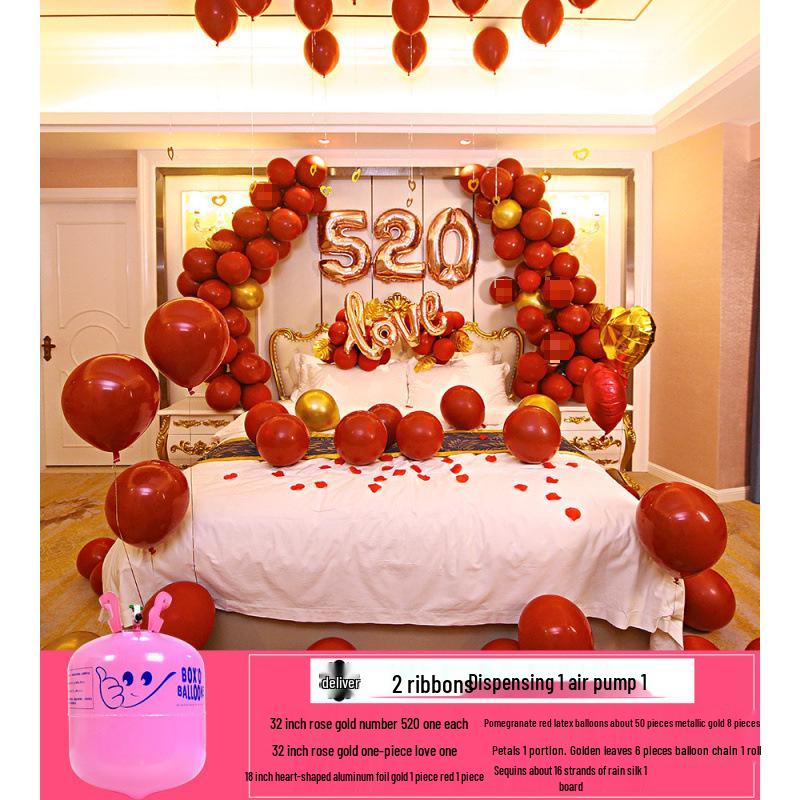Small Helium Balloons with Hydrogen Inflator for Wedding and Birthday Decorations
