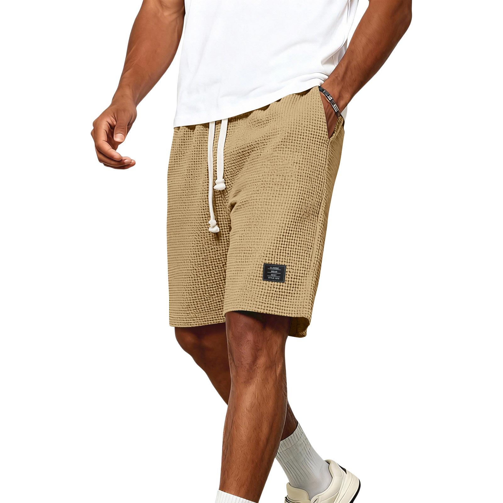 Men s Summer Drawstring Straight Leg Shorts Casual Loose Sports Shorts XXXL