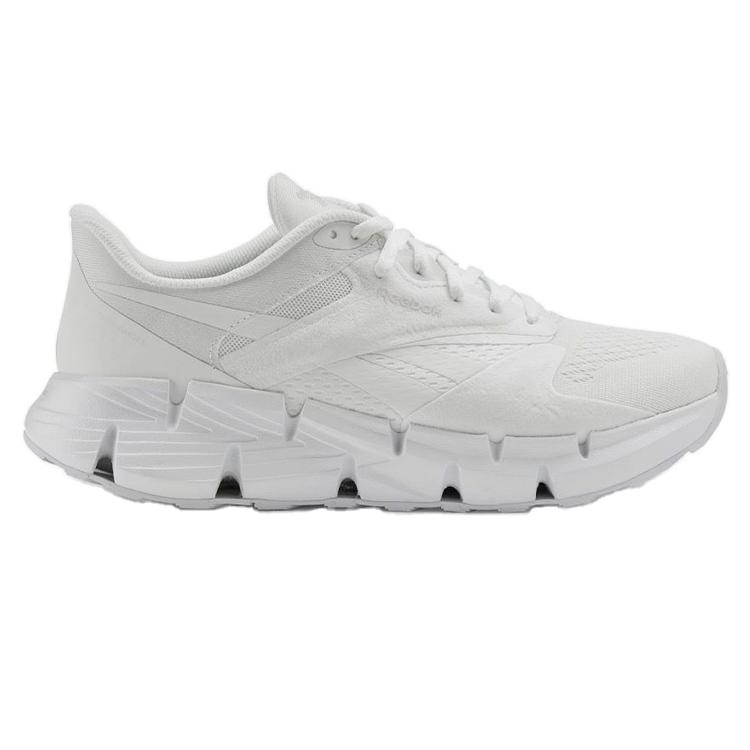 Reebok Zig Dynamica 5 Breathable Sports Professional Thick Sole Support Low Top Running Shoes Unisex Sneaker White 100074658