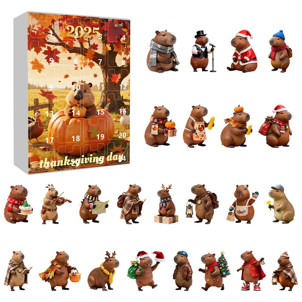 2D Advent Calendar 24 Days Countdown Calendar With Musical Character Collectibles, Advent Calendar