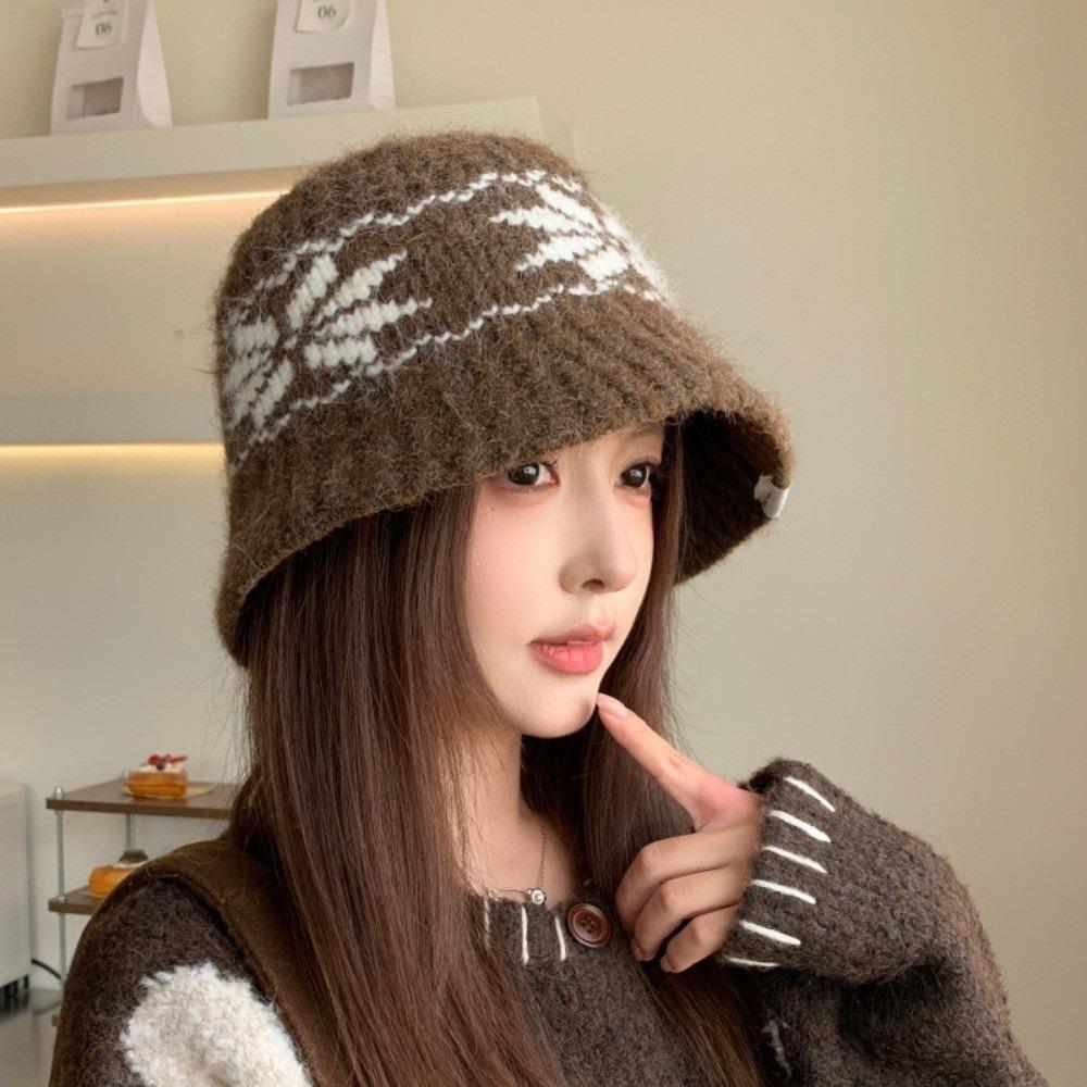 Autumn Winter Beanies Hat Warm Fisherman Cap Fashion Basin Cap for Women