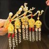 Ancient Style Luminous Hairpin: High-End Alloy Lantern Design for Hanfu Skirts