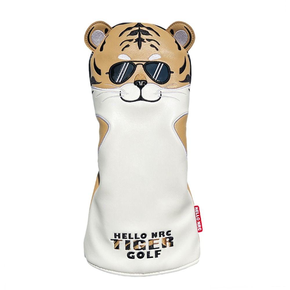 Soft Golf Club Covers PU Leather Golf Headcover Golf Protector Set Tiger Golf Cover  Golfer Gift