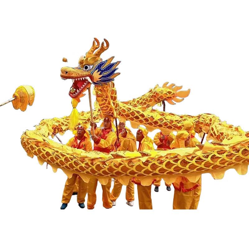 New Year Gilded Dragon Dance Prop