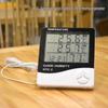 HTC-2 Indoor/Outdoor Thermohygrometer Alarm Clock with Dual Temperature Display and Probe