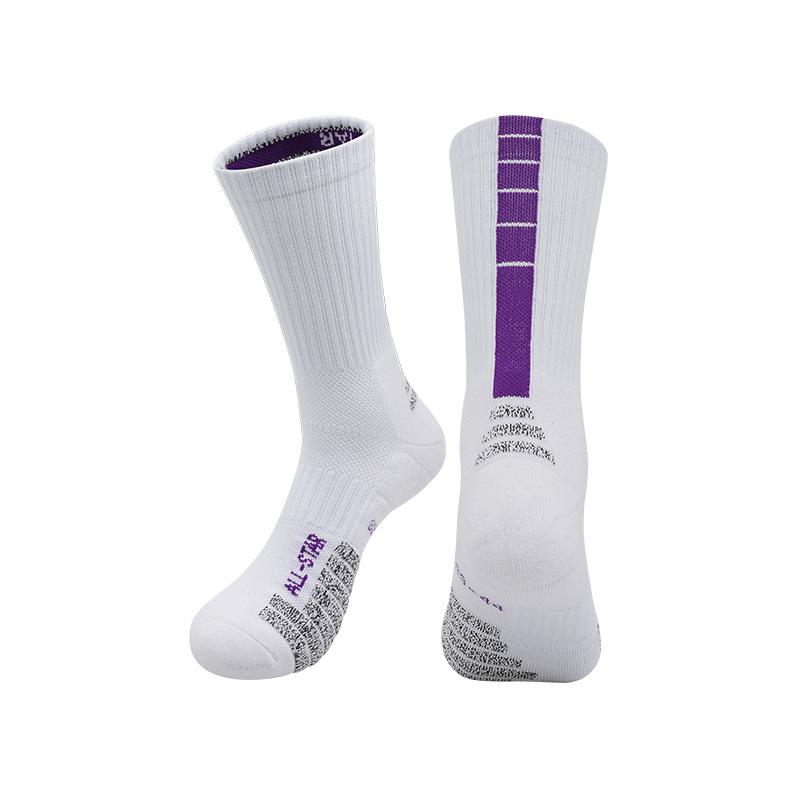 Summer Long Tube Towel Bottom Basketball Socks Men'S High Elastic Wear-Resistant Men'S Adult Sweat-Absorbing Sports Socks Youth