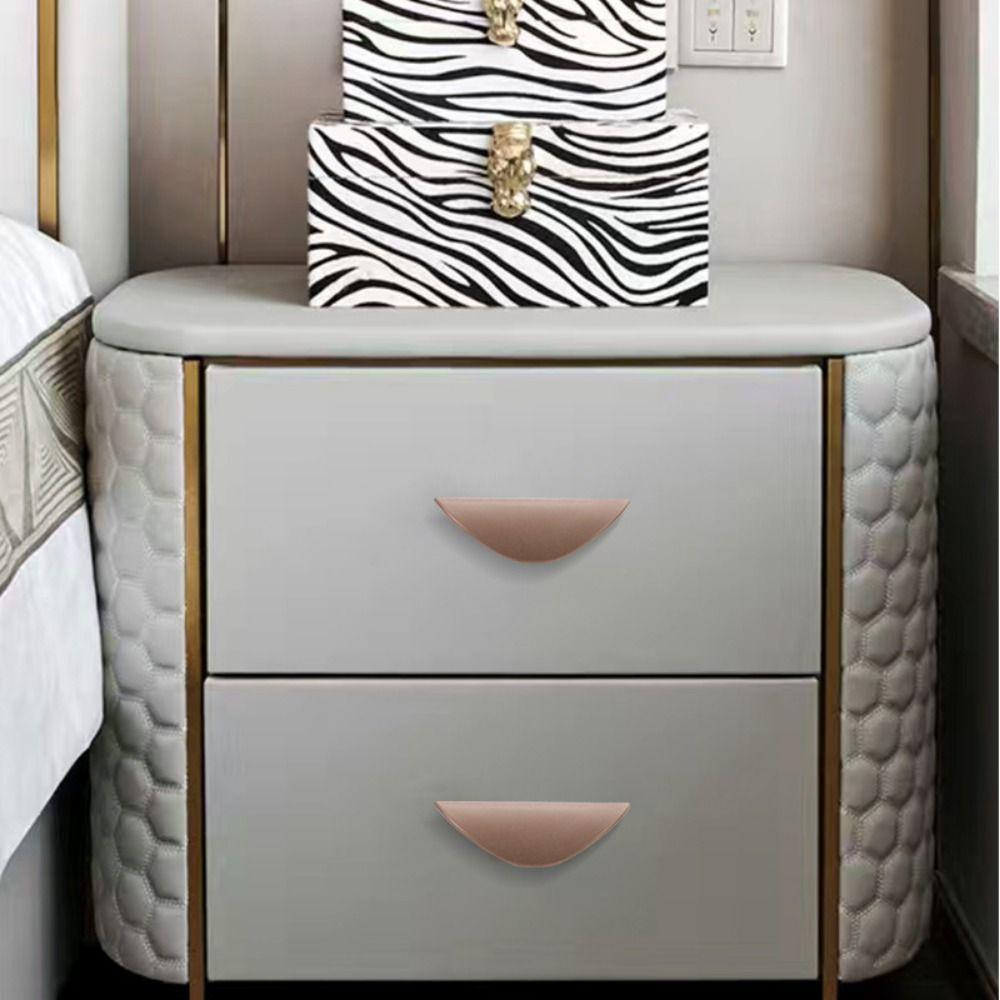 Self-Adhesive Door Handle Semicircle Shape Drawer Handle Nordic Cabinet Knobs Pull  Kitchen