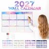 Foldable 2027 Wall Calendar Large Size Calendar Planner Sheet Full Year Planner  Family Planning