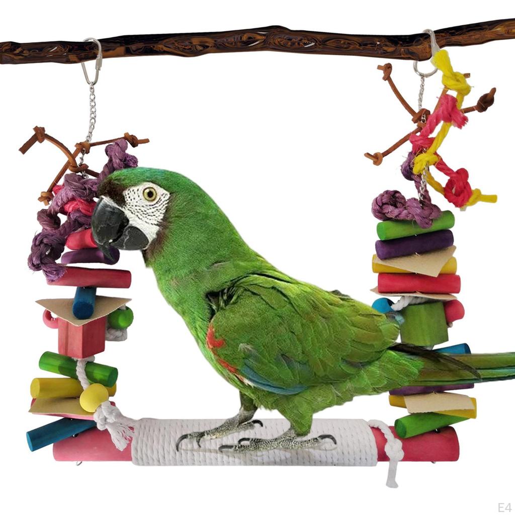 ing Toy Bite Resistance Cage Hanging s Macaws Small Parakeets Encourages Foot Exercise