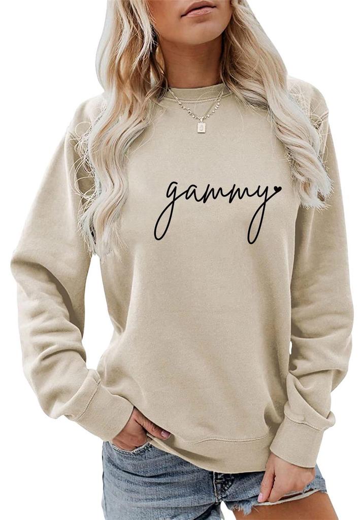 Women's Loose Fit Long-Sleeve Round Neck Casual Fashion Sweatshirt