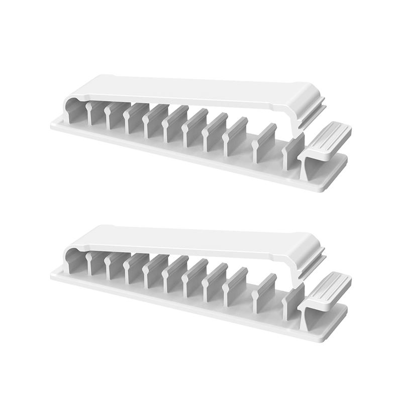 Multipurpose Self-Adhesive Buckle Nail-Free Cable Clips Plastic Cable Organizer Clips Winder Desktop Cord Management Cable Holde