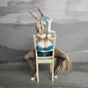 22CM Blue Archive Asuna Ichinosae with Chair bunny ver girl figure PVC Anime Action Toy Game Collectible Model Doll Gifts