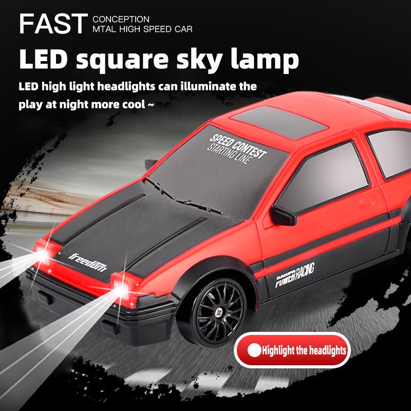 1:24 High-Speed Four-Wheel Drive RC Drift Racing Car Model