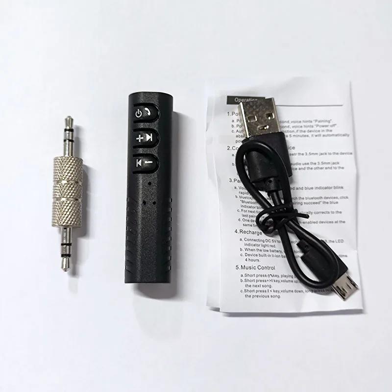 Car Wireless Bluetooth 5.0 Receiver Transmitter Adapter 3.5mm Jack Car Music Audio Aux Headphone Reciever Handsfree Accessory