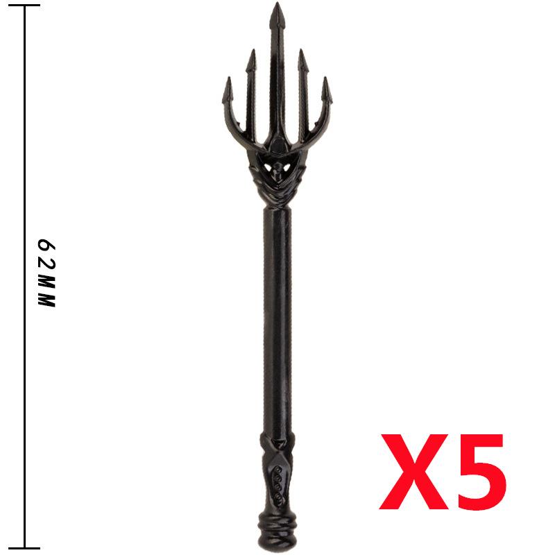 MOC Medieval Military Anime Figures Weapons Building Blocks Toys Soldiers Shield Sword Bow Trident Ax Gun Hammer DIY Gifts K027