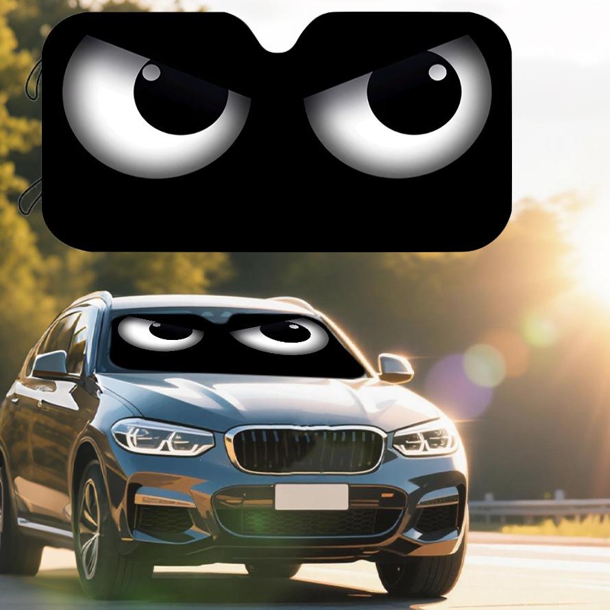 

Car Windshield Sunshade - Cartoon Pet Design, Heat Insulation, UV Protection, Bubble Aluminum Film Model 70x130cm