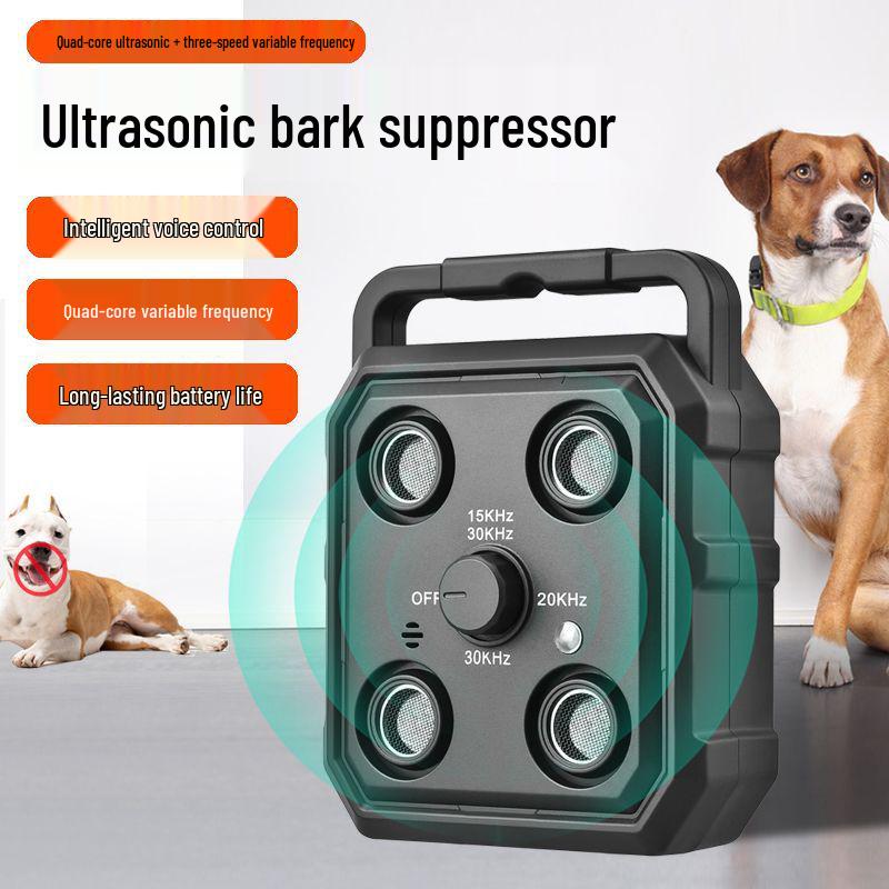 High-Power Ultrasonic Dog Repeller Anti-Barking Outdoor Training Device