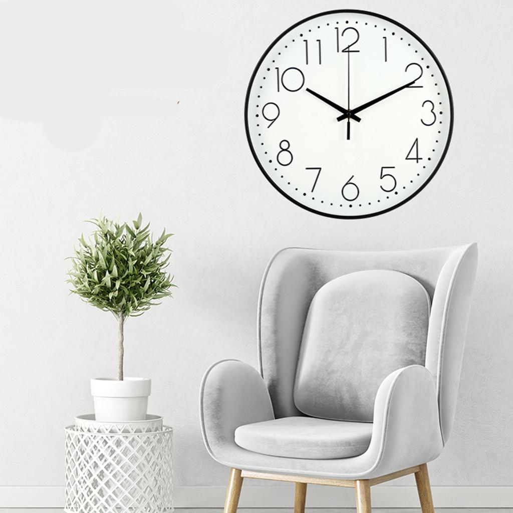 8 Inch Silent Wall Clock Non Ticking Decorative Easy To Read Round Wall Clock for Home Livingroom
