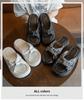 Chinese style slippers women's summer wear 2025 new thick-soled casual beach sandals fashionable versatile one-word sandals