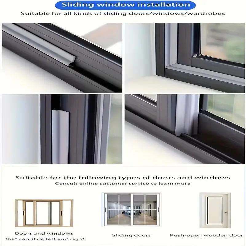 Self-Adhesive Weather Stripping for Windows & Doors - Windproof, Dustproof, Rain Barrier & Noise Reduction Sealant Tape