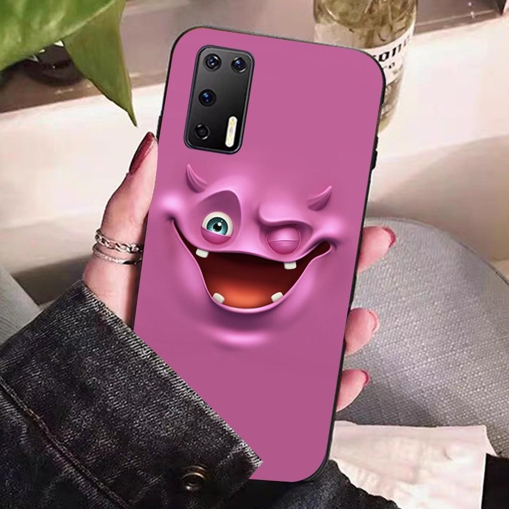 3D Funny Face Phone Case For Huawei P 8 9 10 20 30 40 50 Pro Lite Psmart Honor 10 lite 70 Mate 20lite