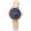 Watch - EXCELLANC - EX0333 - Blue Dial - Brown Faux Leather Strap - 32 Mm Metal Case