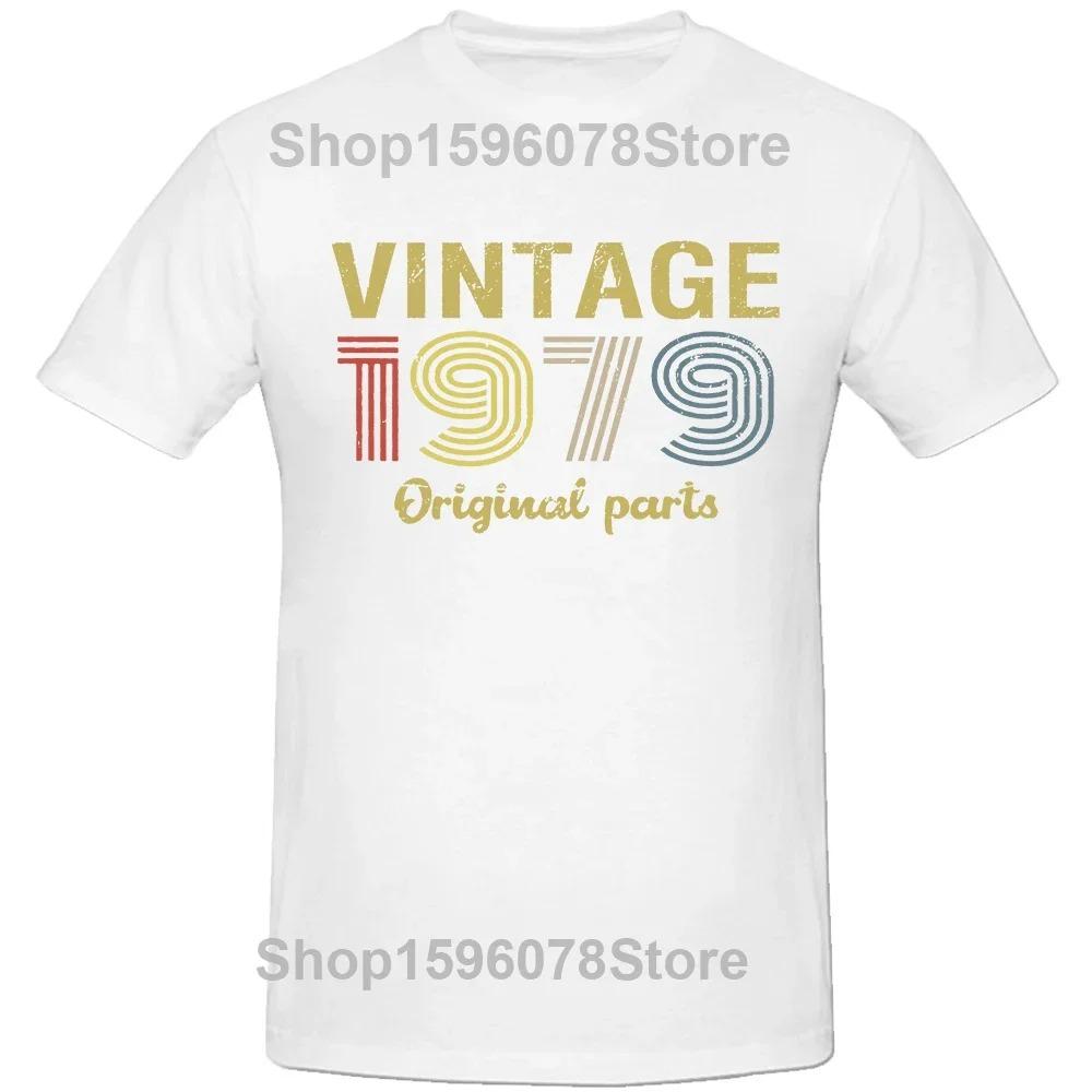 Made in 1979 Limited Edition 45th Birthday Cassette Tape T Shirts Summer Graphic  Streetwear Short Sleeve T-shirt Men