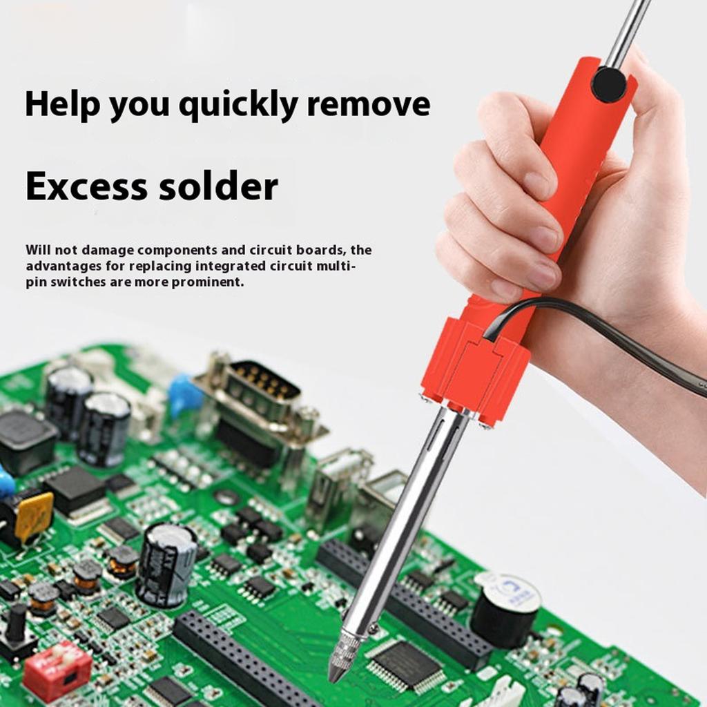 Metal Nozzle Electric Solder Sucker Extractor With Rapid Melt Technology For Safe Component Solder Removal Tool