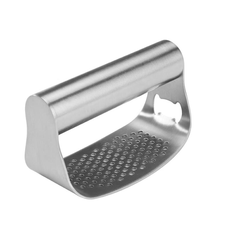 Lilang Mini Stainless Steel Garlic Press with Bottle Opener