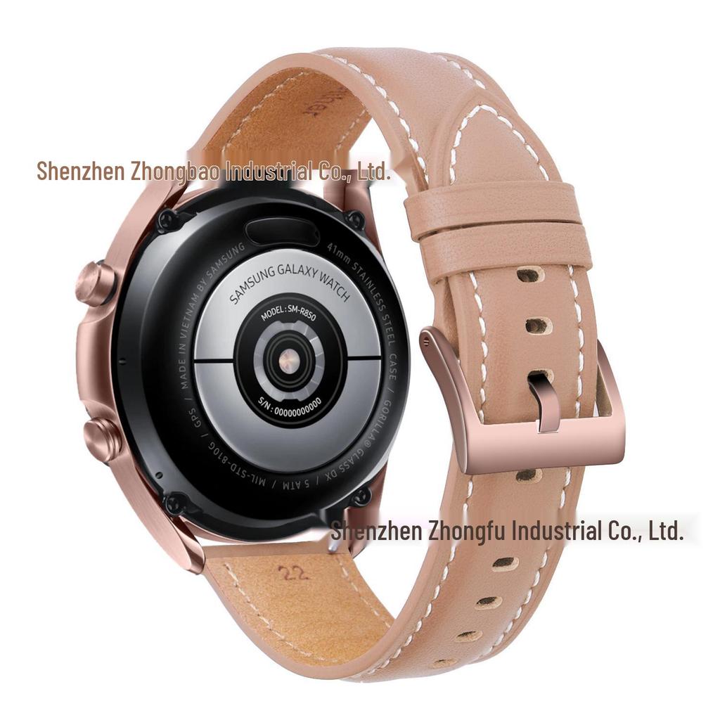 22mm Genuine Leather Strap for Samsung Galaxy 20, Huawei 46mm, and Xiaomi Sports Models
