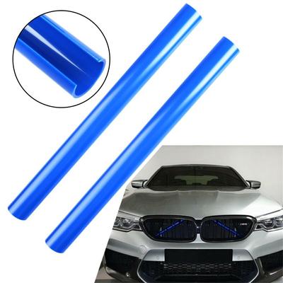 Strisce Griglia Finitura ABS Accessori Barra Auto Blu Auto