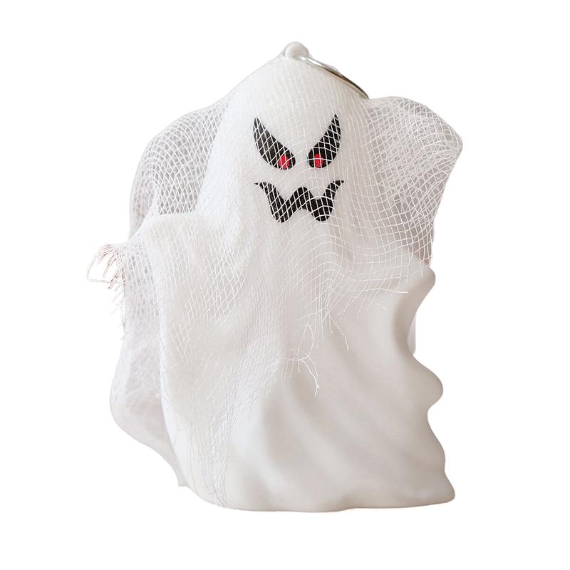 Ghost Halloween Decor - White Ghost With Spider Web Led Night Light Spooky Figurine Statue Festival Lamp T Hanging Decorations