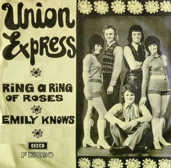 

7inch Record UNION EXPRESS - Ring A Ring Of Roses F13230 Decca 1971 UK Rock Used