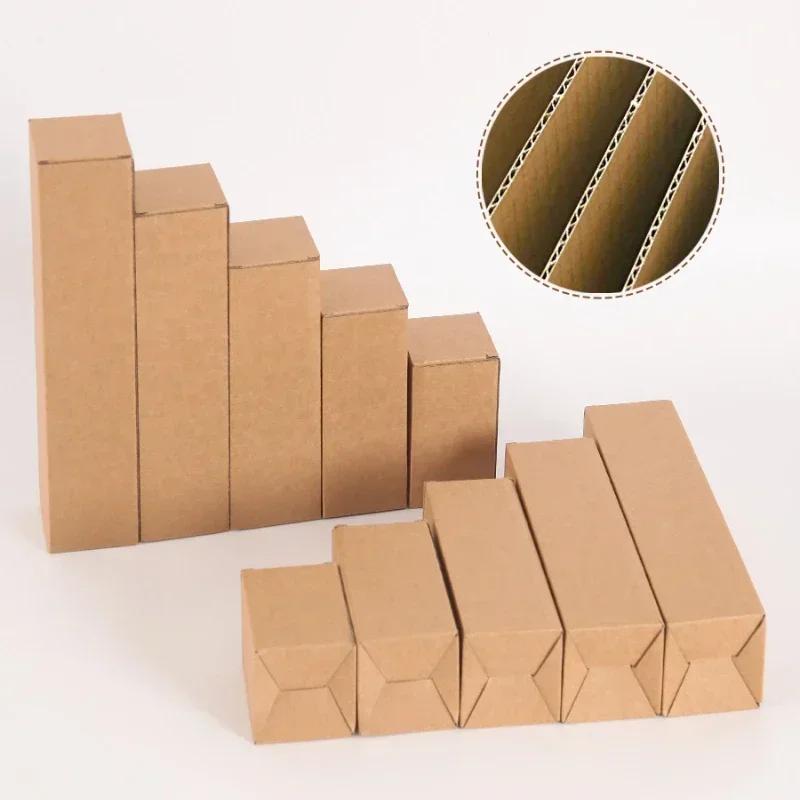 30piece Long Strip Kraft Paper Packing Box 3 Levels Corrugated Paper Hard Carton Rectangle Express Umbrella Glass Pack Socket Bo