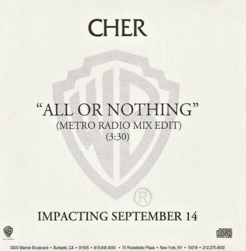 

[USED] Cher - All Or Nothing - US Edition - Rare CD Single
