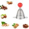 Effective Walnut Plier Stainless Steel Nut Shell Opener Spiral Spring Nutcracker  Kids