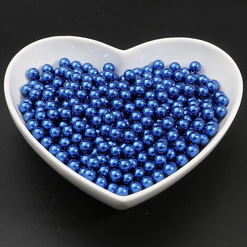 3-10Mm Non-Porous Abs Color Imitation Pearl Loose Beads Diy Handmade Drop Glue Filling Accessories Material Decorative Accessories