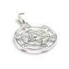Fruit of Life Metatron's Cube, Fruit of Life, Divine Geometry, Zirconia Pendant, Pendant Top, Sterling Silver 925