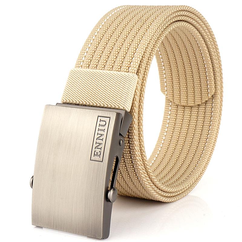 

Nylon Tactical Belt For Men Metal Buckle Adjustable Belts Male Training Combat Elastic Canvas Waistband High Quality 120cm