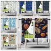 Cosmic Planet Curtains Cartoon Pattern Printed Window Polyester Thermal Insulated Home Interior Curtain Blackout