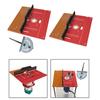 Router Table Insert Flip Plate 9.4x9.6x1.6inch Versatile Aluminium Woodworking Tool for Decoration Workers Simple Assembly