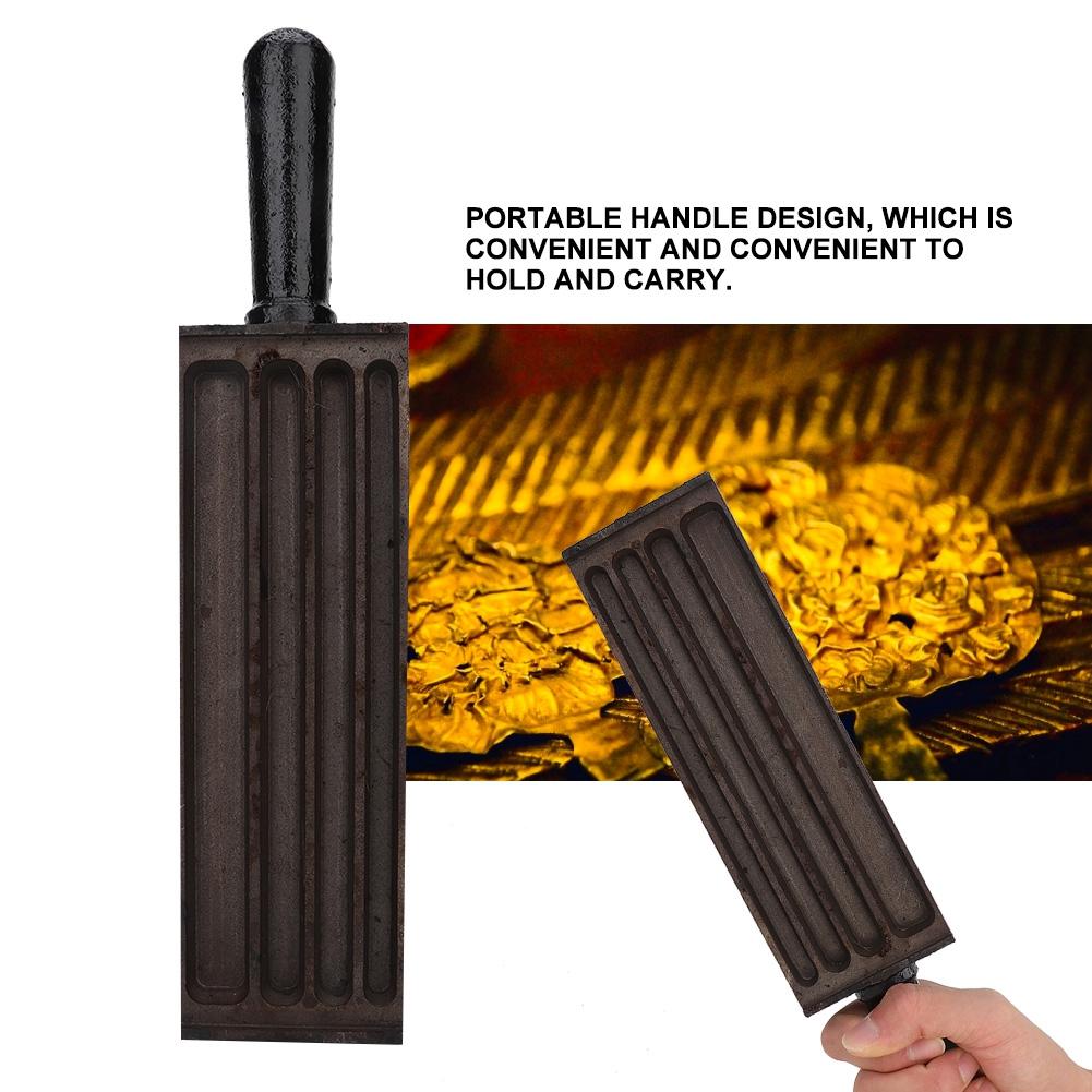Rectangle Steel Ingot Mold Mould Crucible Gold Silver Melting Casting Refining Tool