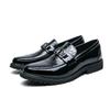 Men’s Loafers Dress Shoes Blue Leather Shoes Men Black Retro Formal Shoes Tuxedo Wedding Blazers Saddle Shoes Over Sized