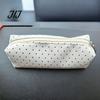 Pochette Accessoire de Bureau Élégante, Trousse à Crayons Pois, Pochette Organisateur Papeterie en Tissu, Sac Esthétique Maquillage Mignon Fermeture Éclair Stylo pour l'École