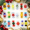 18 Stück Vintage Kreative Murano-Stil Kleine Glas Süßigkeiten Süßigkeiten Handwerk Ornamente Für Zuhause Party Hochzeit Weihnachten Festival Dekor Geschenk