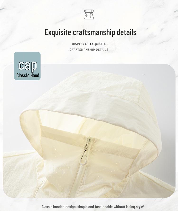 Unisex Summer 2025 Sunscreen Jacket - Lightweight, Breathable, Sun Protection for Men & Women