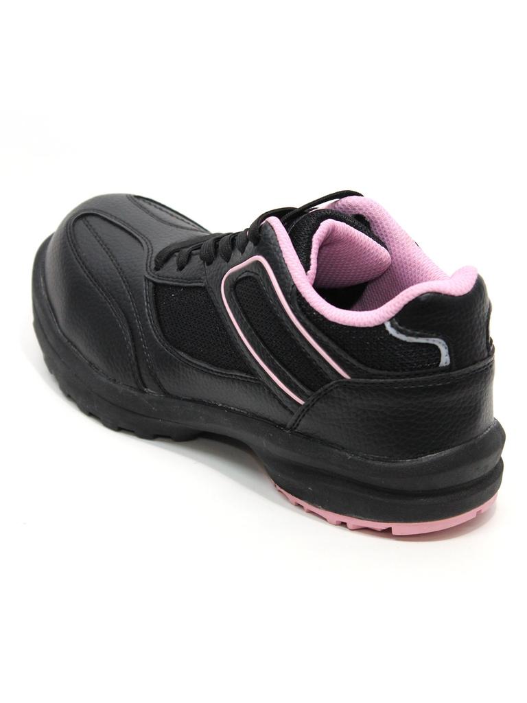Margo Safety Work Shoes with Resin Toe Medallion Safety Size cm Women's Cap, Lightweight, Shock-Absorbing Heel, 507, Black, 23.0
