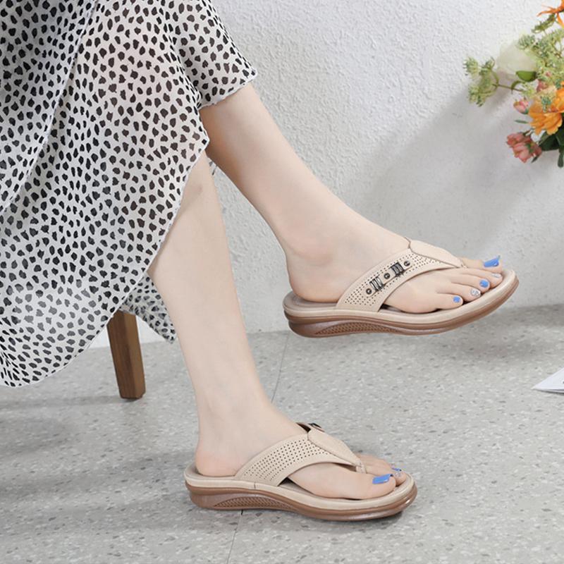 Fashion GKTINOO Summer Shoes Women Sandals Flat Holiday Brand Ladies Sandals Bohemia Style Black Blue Big Size 42 D382