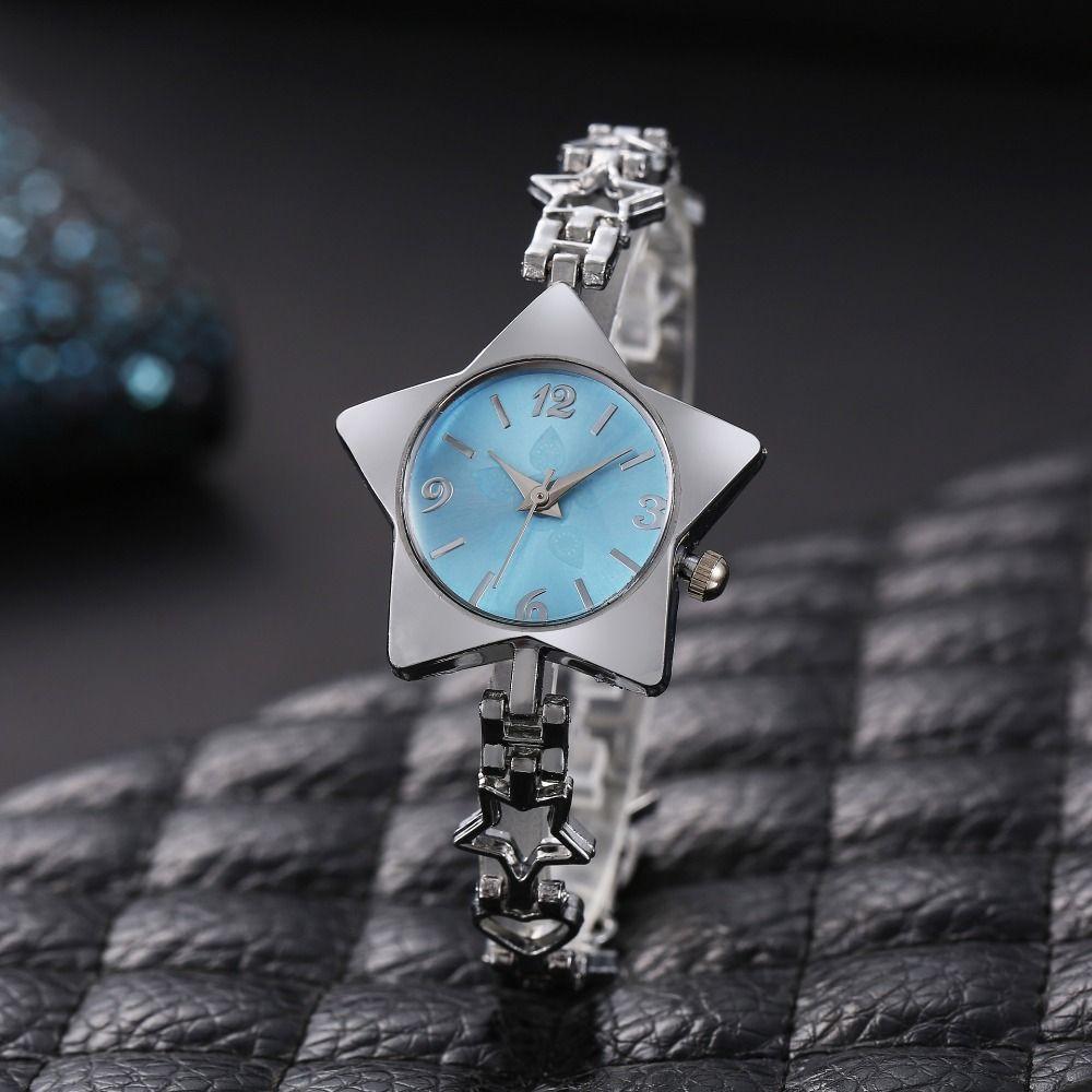 Y2k Charm Star Watch Gold Silver Chain Watches Luxury Star Shape Bracelet Woman Ladies